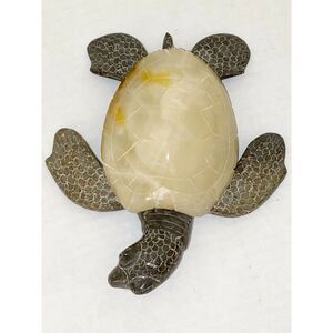 Marble Turtle Figurine